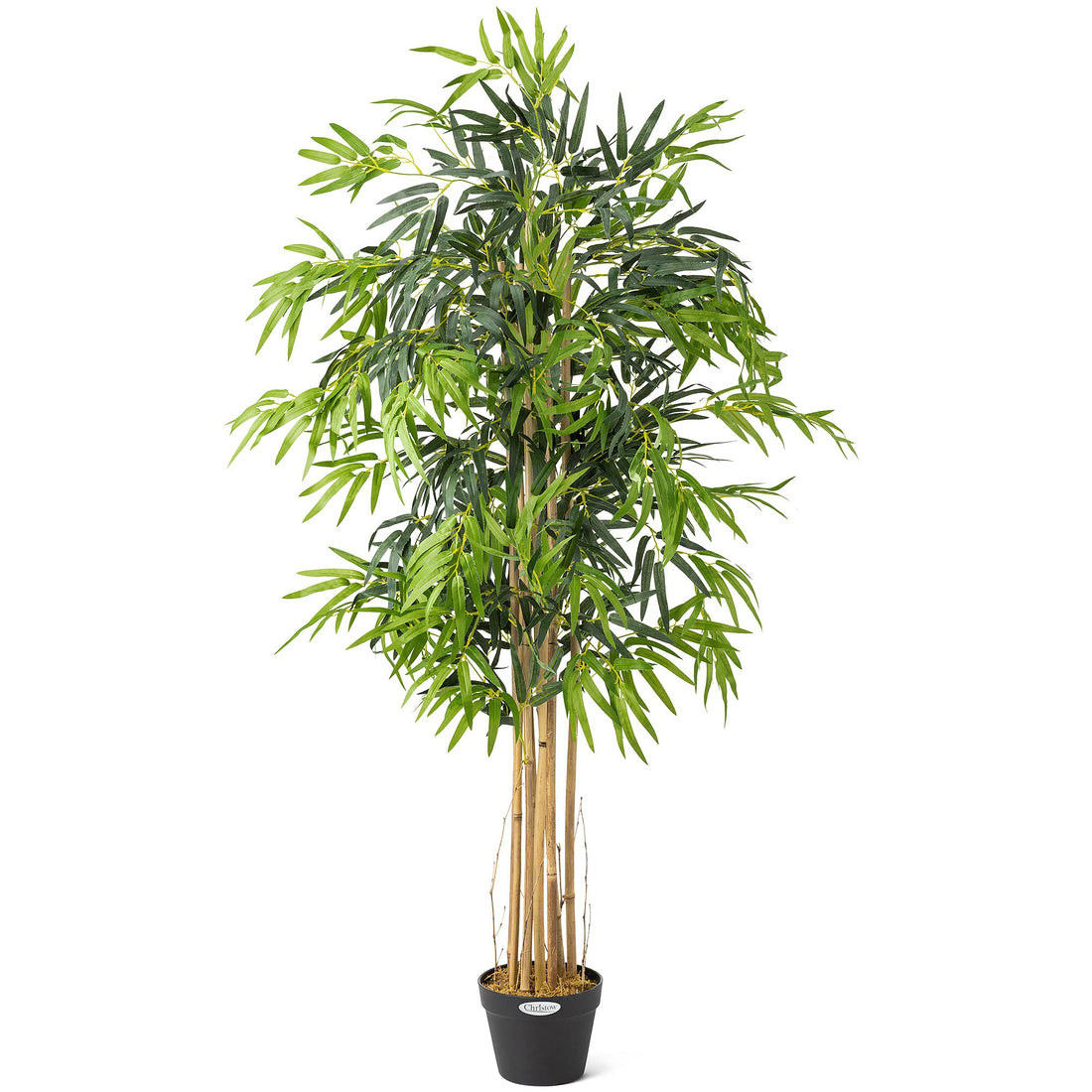 Artificial Bamboo Plant In Pot, Large 3ft 4ft 5ft Tall Indoor Decoration