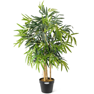 Artificial Bamboo Plant In Pot, Large 3ft 4ft 5ft Tall Indoor Decoration